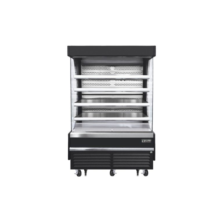 Everest EOMV-60-B-35-T 60″ Black 30.2 cu. ft Open Air Merchandiser