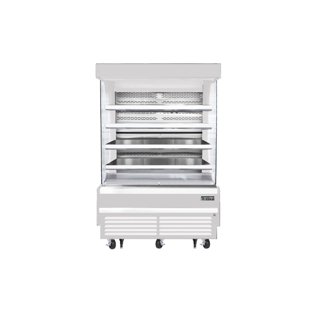 Everest EOMV-60-W-35-T 60″ White 30.2 cu. ft Open Air Merchandiser