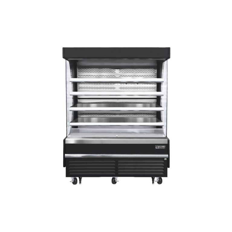 Everest EOMV-72-B-28-T 73 1/4″ Black 26 cu. ft Open Air Merchandiser