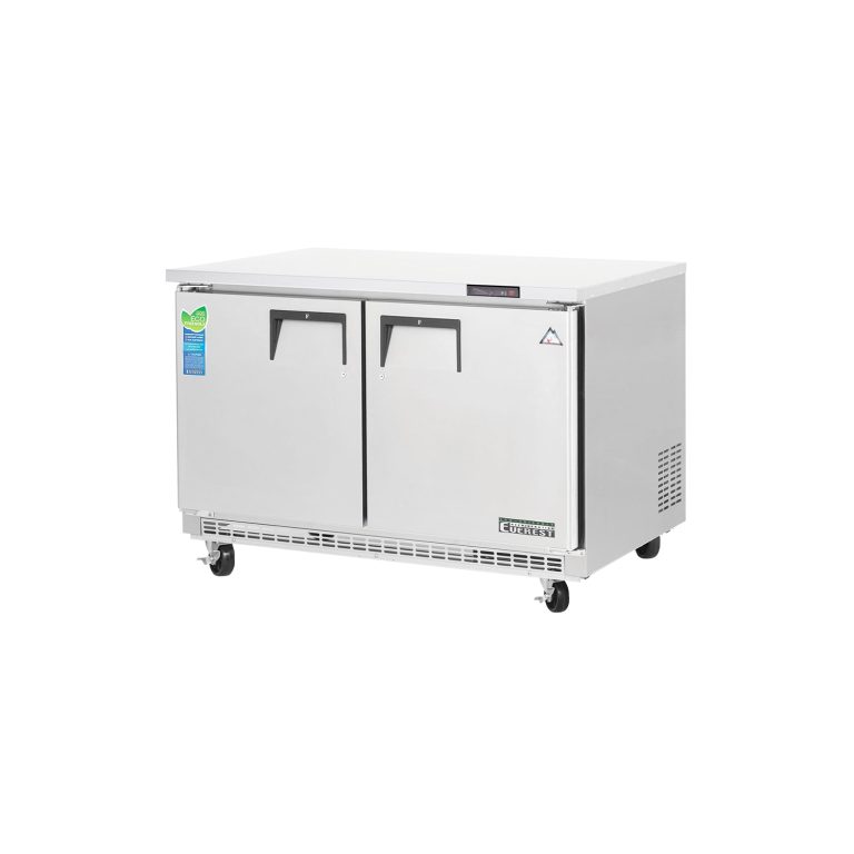 Everest ETBF2 47 1/2" Acero Inoxidable 14 pies cúb. Frigorífico Subfrente, 2 Puertas Fijas