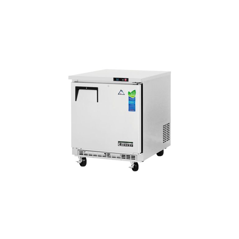 Everest ETBR1 27 3/4" Acero Inoxidable 7.5 pies cúb. Refrigerador Subfrente, 1 Puerta Fija