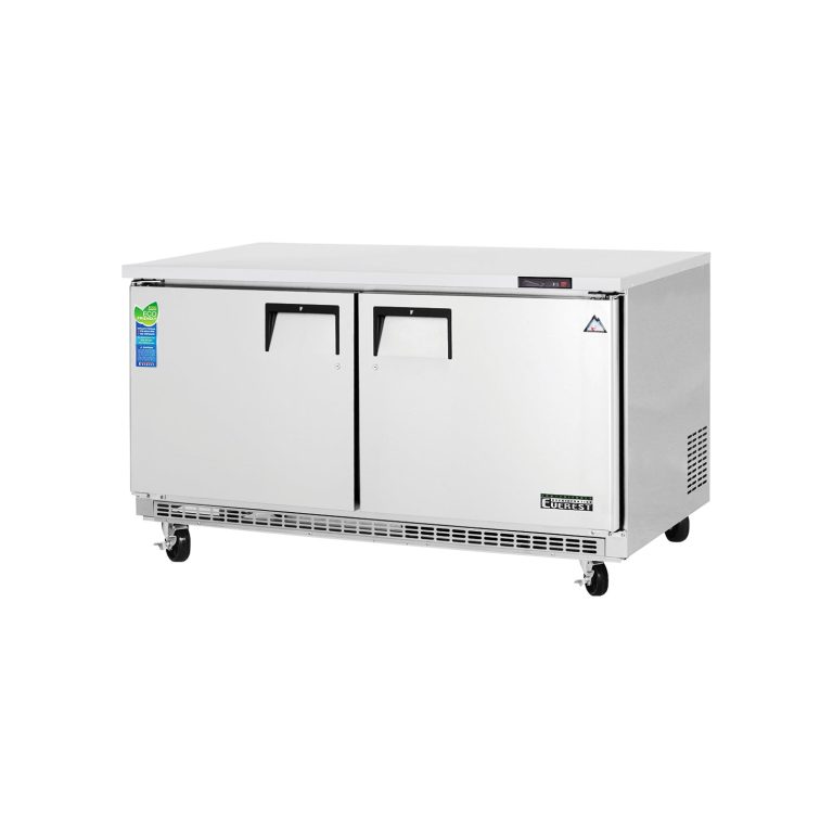 Everest ETBWF2 59 1/4" Acero Inoxidable 18 pies cúb. Nevera Subfrente, 2 Puertas Firmes