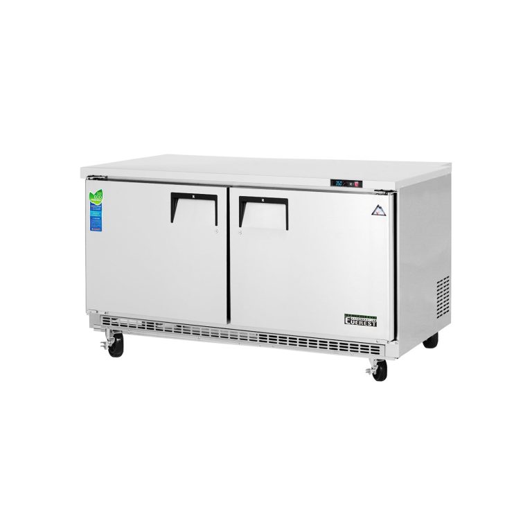 Everest ETBWR2 59 1/4" Acero Inoxidable 18 pies cúb. Refrigerador Subfrente, 2 Puertas Firmes