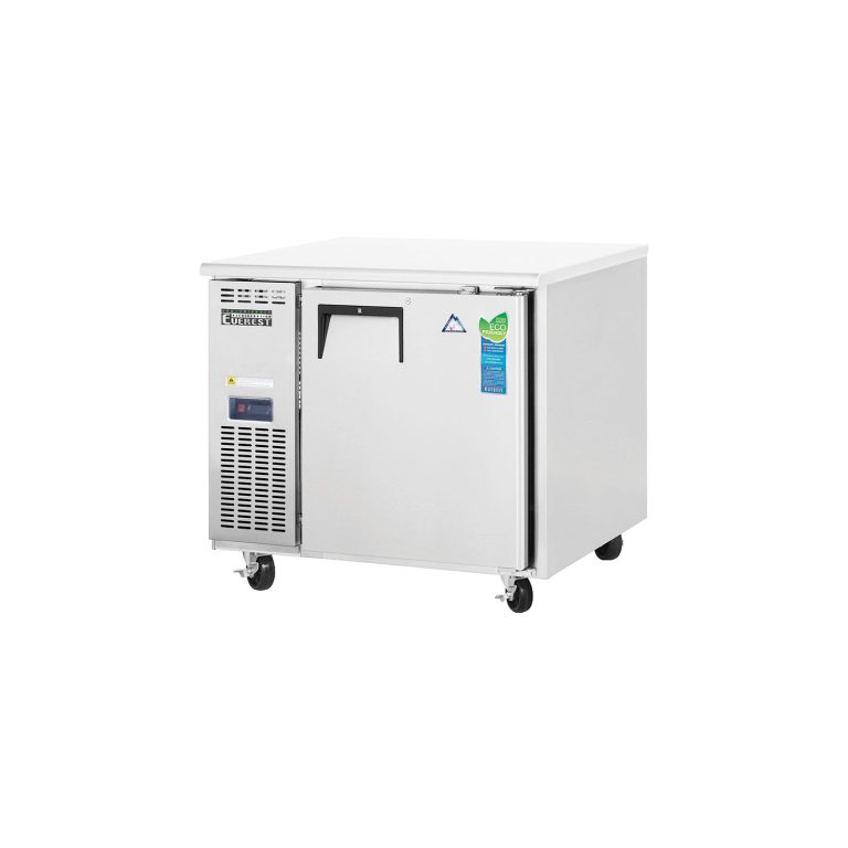 Everest ETR1 35 5/8" Acero Inoxidable 9 pies cúb. Refrigerador Subfrente, 1 Puerta Sólida