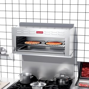 Flamaster FLM-CMG36 36” NG/LPG Infrared Cheese Melter, 35,000/32,000 BTU, Manual Valve