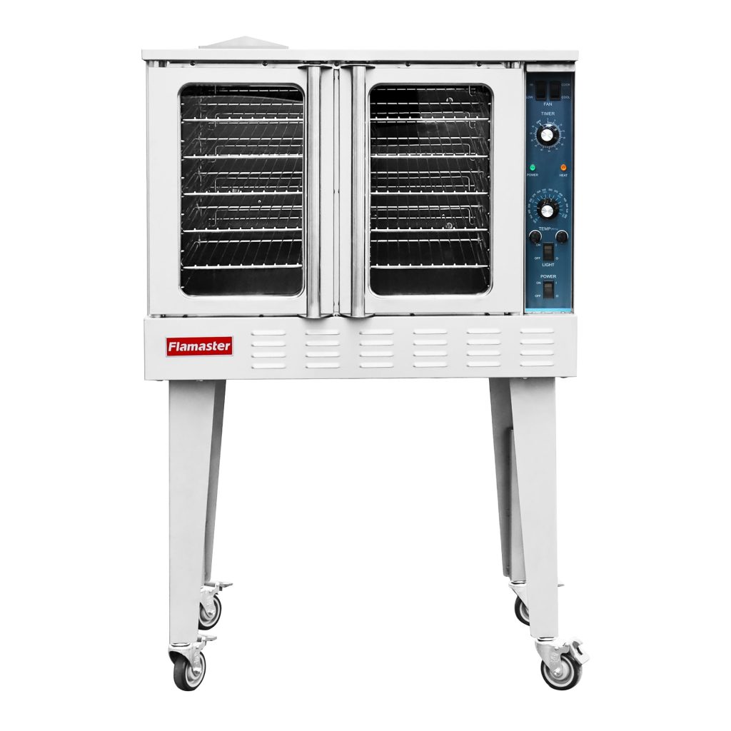 Flamaster FLM-COE240-1 38″ Commercial Single Deck Electric Convection Oven – 5 Racks, 240V