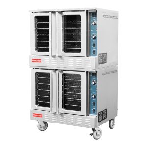Flamaster FLM-COG-2 38″ Double Deck Gas Convection Oven, NG/LPG, 10 Racks, 108,000 BTU