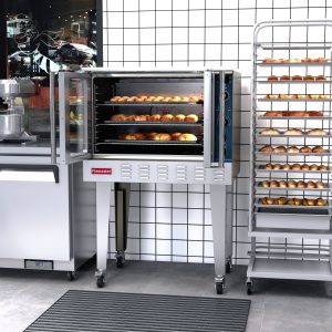 Flamaster FLM-COG 38″ Single Deck Gas Convection Oven, NG/LPG, 5 Racks, 54,000 BTU