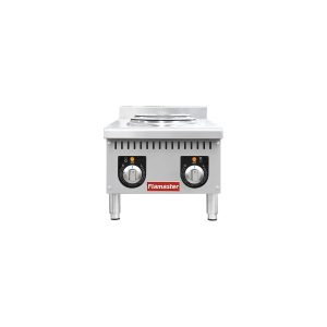 Flamaster FLM-EHP15 15″ Commercial Electric Hot Plate – 2 Burners, 208V, 1 Phase