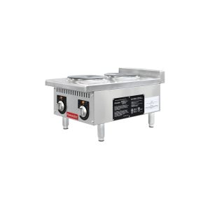 Flamaster FLM-EHP15 15″ Commercial Electric Hot Plate – 2 Burners, 208V, 1 Phase