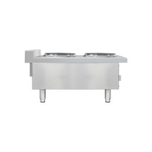 Flamaster FLM-EHP15 15″ Commercial Electric Hot Plate – 2 Burners, 208V, 1 Phase