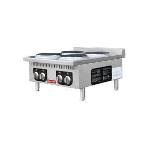 Flamaster FLM-EHP24 24″ Commercial Electric Hot Plate – 4 Burners, 208V, 3 Phase