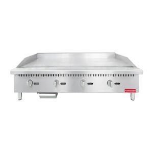 Flamaster FLM-G48-M 48″ Countertop Griddle with Manual Control, NG/LPG, 120,000 BTU, 4 Burners