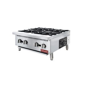 Flamaster FLM-HP24-M 24″ Countertop Gas Hot Plate, NG/LPG, 100,000 BTU, 4 Burners