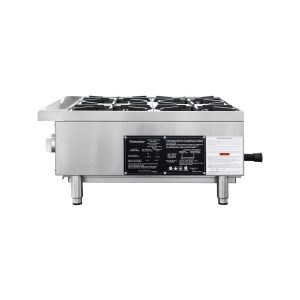 Flamaster FLM-HP24-M 24″ Countertop Gas Hot Plate, NG/LPG, 100,000 BTU, 4 Burners