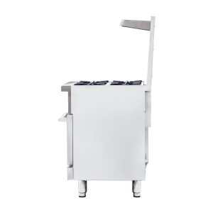 Flamaster FLM-R24 24” NG/LPG Commercial Gas Range, 4 Open Burners, Standard Oven, 153,000 BTU