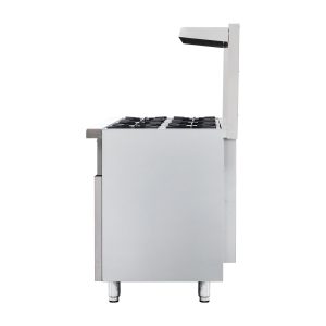 Flamaster FLM-R36 36” NG/LPG Commercial Gas Range, 6 Open Burners, Standard Oven, 213,000 BTU