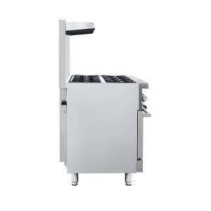 Flamaster FLM-R48 48” NG/LPG Commercial Gas Range, 8 Open Burners, 2 Standard Ovens, 306,000 BTU