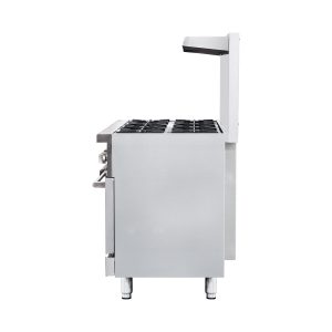 Flamaster FLM-R48 48” NG/LPG Commercial Gas Range, 8 Open Burners, 2 Standard Ovens, 306,000 BTU
