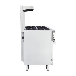 Flamaster FLM-R60 60” NG/LPG Commercial Gas Range, 10 Open Burners, 2 Standard Ovens, 366,000 BTU