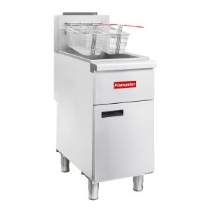 Flamaster CP-VF40-NG 15 1/2″ Gas Open Pot Fryer, Natural Gas, 40-50 lb, 100,000 BTU