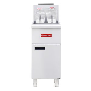 Flamaster FLM-F3-LP 15 1/2″ Liquid Propane Floor Fryer, 35-40 lb, 3 Tubes, 90,000 BTU