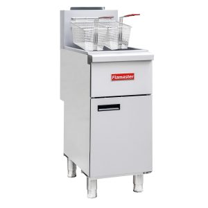 Flamaster FLM-F3-LP 15 1/2″ Liquid Propane Floor Fryer, 35-40 lb, 3 Tubes, 90,000 BTU