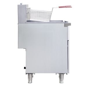 Flamaster FLM-F3-NG 15 1/2″ Natural Gas Floor Fryer, 35-40 lb, 3 Tubes, 90,000 BTU