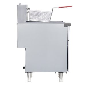 Flamaster FLM-F4-NG 15 1/2″ Natural Gas Floor Fryer, 40-50 lb, 4 Tubes, 120,000 BTU