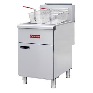 Flamaster FLM-F5-LP 21″ Liquid Propane Floor Fryer, 75-80 lb, 5 Tubes, 150,000 BTU
