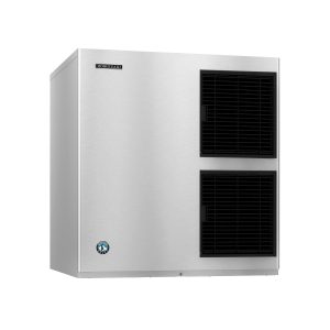 Hoshizaki KM-901MAJ 30″ Air Cooled Crescent Cube Ice Machine with Stainless Steel Finish Ice Storage Bin – 950 lb. Per Day, 500 lb. Storage