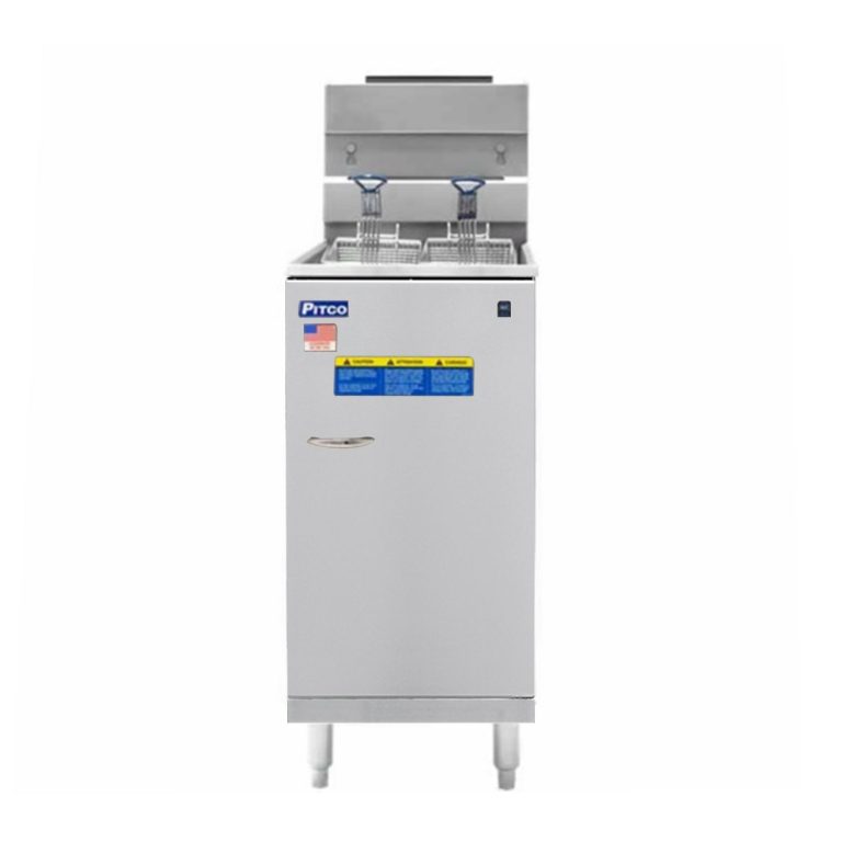 Pitco® 45C+ Natural Gas 42-50 lb. Stainless Steel Floor Fryer