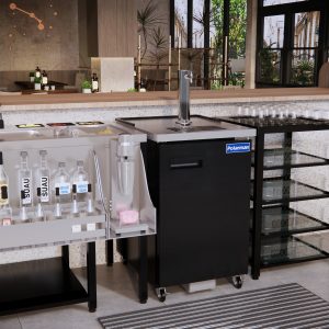 Polarman PLM-BCBD1 24 1/8″ Single Tap Direct Draw Kegerator Beer Dispenser with 2 Solid Doors, 8.1 cu. ft.