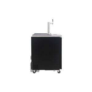 Polarman PLM-BCBD1 24 1/8″ Single Tap Direct Draw Kegerator Beer Dispenser with 2 Solid Doors, 8.1 cu. ft.