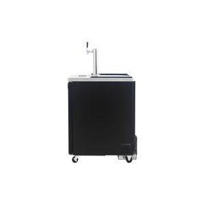 Polarman PLM-BCBD1 24 1/8″ Single Tap Direct Draw Kegerator Beer Dispenser with 2 Solid Doors, 8.1 cu. ft.