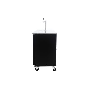 Polarman PLM-BCBD3-1 61 1/16″ Double Tap Direct Draw Kegerator Beer Dispenser with 2 Solid Doors, 16.6 cu. ft.