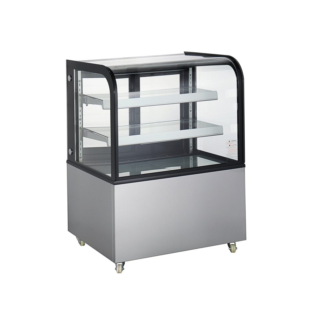 Polarman ARC-270Y 36″  Curved Glass Refrigerated Bakery Display Case With LED Lights