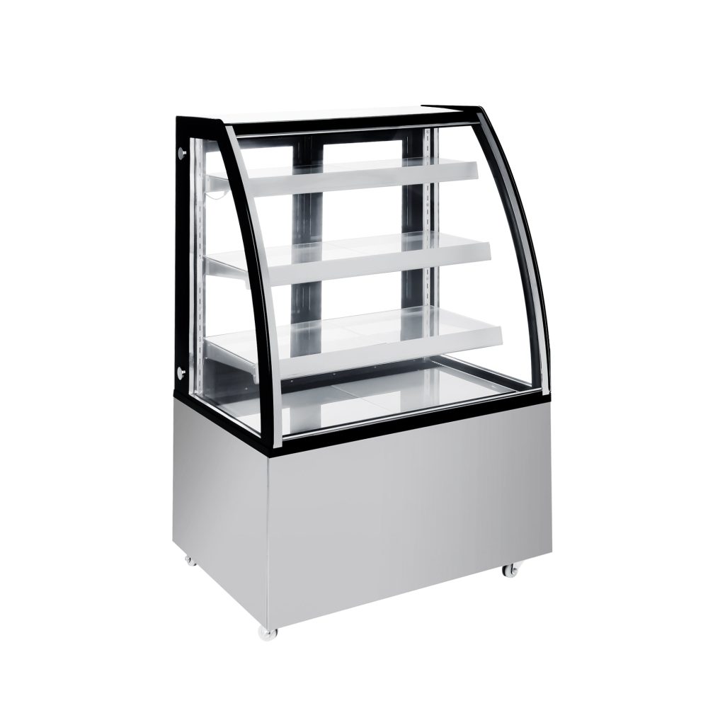 Polarman ARC-271Y 36″ Curved Glass Refrigerated Bakery Display Case with LED Lighting