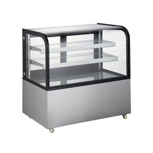 Polarman ARC-370Y 48″ Curved Glass Refrigerated Bakery Display Case With LED Lights