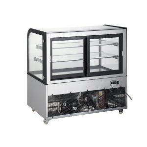 Polarman ARC-370Y 48″ Curved Glass Refrigerated Bakery Display Case With LED Lights