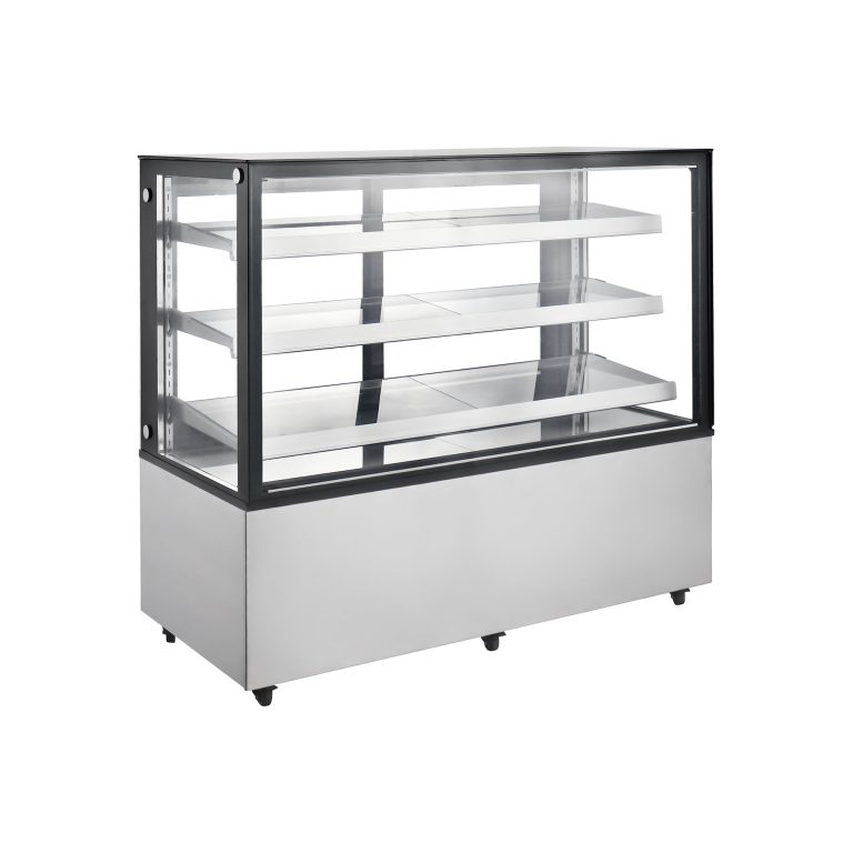 Polarman ARC-471Z 60" Vidrio Cuadrado Casera de Panadería Refrigerada con Iluminación LED