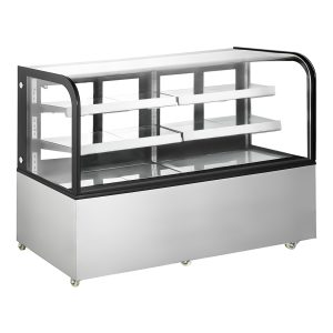 Polarman ARC-570Y 72″ Curved Glass Refrigerated Bakery Display Case With LED Lights