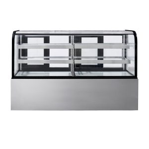Polarman ARC-570Y 72″ Curved Glass Refrigerated Bakery Display Case With LED Lights