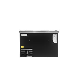 Polarman PLM-B50A 49 7/16″ Top Loading Bottle Cooler with 2 Sliding Lids & Bottle Opener, Black Exterior