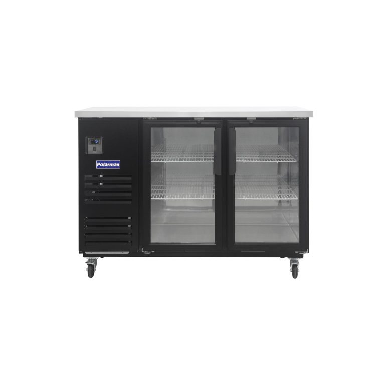 Polarman PLM-BC-2G 58 3/4" Back Bar Cooler with 2 Glass Swing Doors, 16.2 cu. ft.