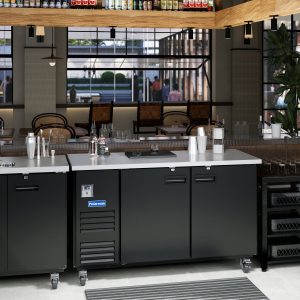 Polarman PLM-BC-3 69″ Back Bar Cooler with 2 Solid Swing Doors, 20.4 cu. ft.