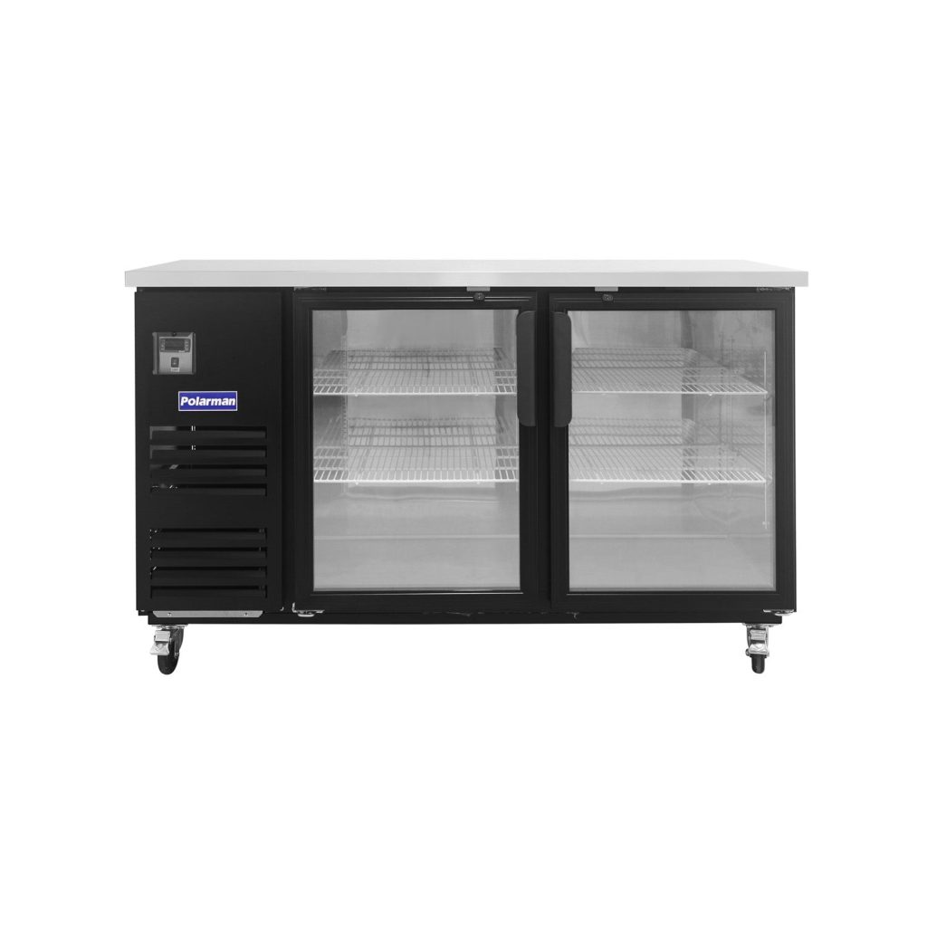 Polarman PLM-BC-3G 69″ Back Bar Cooler with 2 Glass Swing Doors, 20.4 cu. ft.