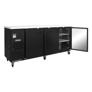 Polarman PLM-BC-4 90 3/8″ Back Bar Cooler with 3 Solid Swing Doors, 29.1 cu. ft.