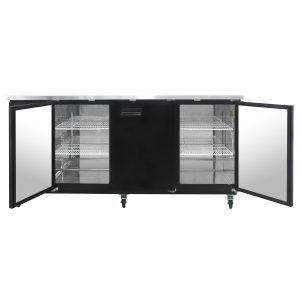 Polarman PLM-BC-4 90 3/8″ Back Bar Cooler with 3 Solid Swing Doors, 29.1 cu. ft.