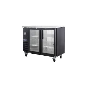 Polarman PLM-BC2-24G 49″ Back Bar Cooler with 2 Glass Swing Doors, 12.5 cu. ft.